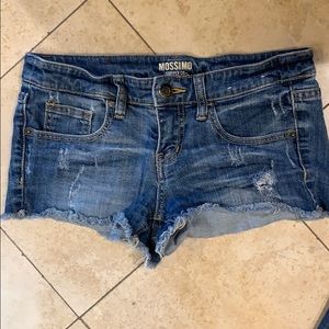 Low rise Jean shorts